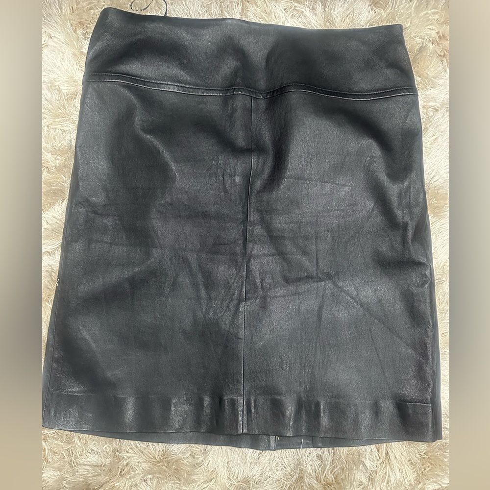 J. Crew Genuine Leather Pencil Skirt